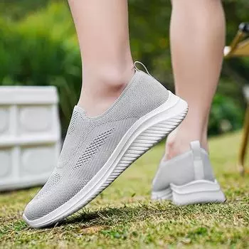 Мужские кроссовки для бега, осенняя сетчатая дышащая вулканизированная обувь, мужская легкая обувь с мягкой подошвой для походов на открытом воздухе, повседневная спортивная обувь 39 бежевый