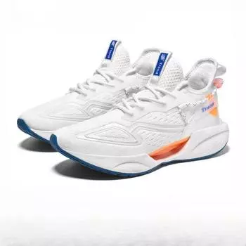 Мужские кроссовки для бега, повседневные кроссовки, модная спортивная обувь для активного отдыха, сетчатая дышащая амортизирующая обувь для баскетбола 39 бежевый