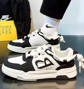 Мужские кроссовки для бега, прогулочная кожаная обувь, молодежная повседневная обувь для крикета, модная трендовая удобная обувь для скейтборда, Zapatos Casuales 39