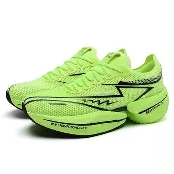 Мужские кроссовки для бега Racing Carbon Plate Professional Sneakers Mesh Breathable Couple Tennis Shoes Light Non-Slip Training Shoes 35 белый