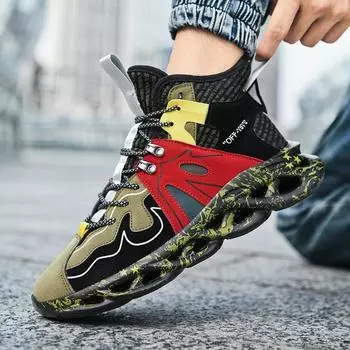 Мужские кроссовки для бега, роскошные дизайнерские мужские теннисные кроссовки, модные амортизирующие мужские кроссовки, дышащие сетчатые повседневные баскетбольные кроссовки 39 чёрный