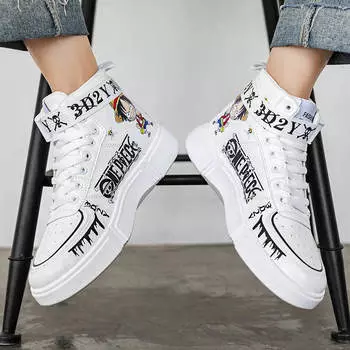 Мужские кроссовки для бега, роскошные уличные кроссовки в стиле аниме для косплея, мужская обувь, унисекс, тренировочные легкие повседневные кроссовки, обувь для скейтборда 39 зелёный