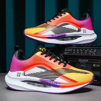 Мужские кроссовки для бега с дышащей толстой подошвой, амортизирующие кроссовки для марафона, сверхлегкие, удобные, женские спортивные кроссовки для тренировок 35