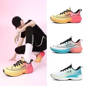 Мужские кроссовки для бега с мягкой подкладкой, спортивные кроссовки 39 жёлтый/красный