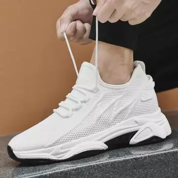 Мужские кроссовки для бега высотой 8 см, повседневные спортивные кроссовки Spring Mesh 46 серый