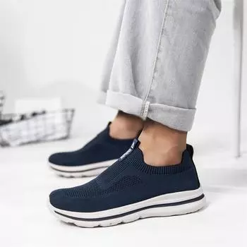 Мужские кроссовки для ходьбы, легкие сетчатые кроссовки для бега, модные теннисные кроссовки, удобные для тренировок, Zapatos de Hombre 1239 40