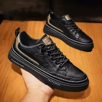 Мужские кроссовки для ходьбы, мужская повседневная обувь, модные брендовые кожаные спортивные мужские кроссовки, обувь для мужчин, дизайнерская мужская обувь на платформе 39