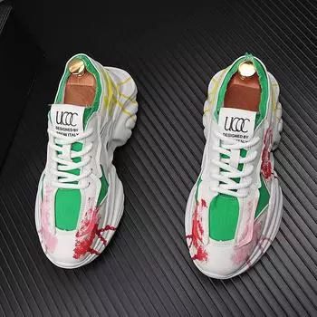 Мужские кроссовки для ходьбы, мужская повседневная обувь, модный бренд, бег, спорт, мужские кроссовки, обувь для мужчин, дизайнерская мужская обувь на платформе 38