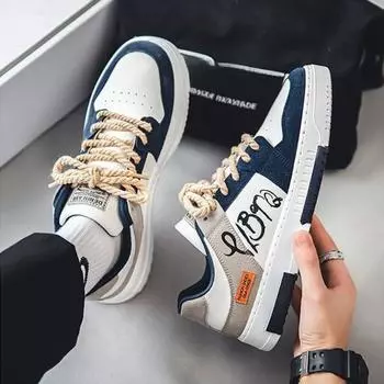 Мужские кроссовки для молодых студентов, удобная повседневная обувь, универсальные теннисные туфли, подходящие по цвету, мужская дорожная обувь EU43/CN44 красный