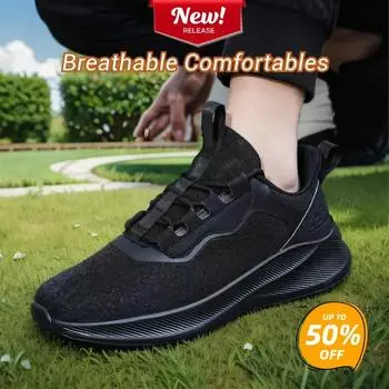 Мужские кроссовки для отдыха на открытом воздухе, новые повседневные туфли, мужские черные и белые удобные туфли, нескользящие, износостойкие туфли 39 чёрный