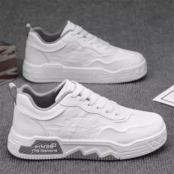 Мужские кроссовки для сноуборда, осенняя кожаная поверхность, толстая подошва, увеличивающая рост, повседневная рабочая модная обувь, дышащая и удобная мужская обувь 40