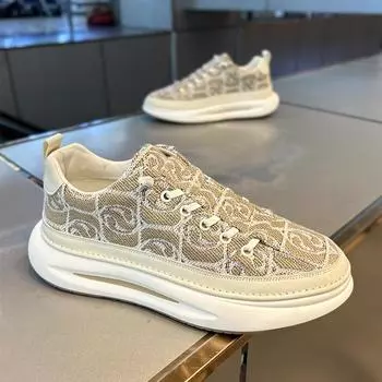 Мужские кроссовки для сноуборда в китайском стиле с принтом из сетки, дышащая повседневная обувь, модная универсальная спортивная обувь, удобная мужская обувь на платформе 39