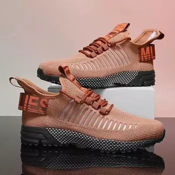 Мужские кроссовки для тенниса для отдыха 2024 года, новые дышащие сетчатые спортивные кроссовки для женщин, для альпинизма, легкие, роскошные, для тенниса, мужской стиль 39 коричневый