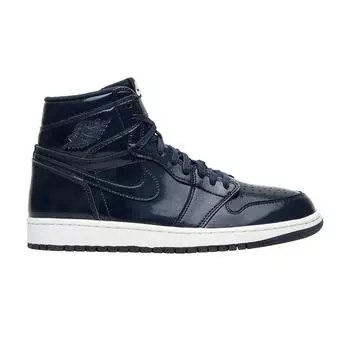 Мужские кроссовки DSM x Air Jordan 1 Retro High OG Dover Street Market Blue Obsidian White-Summit-White 789747-401