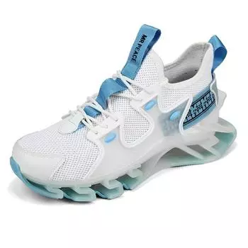 Мужские кроссовки дышащие лезвия акулы кроссовки баскетбольные кроссовки амортизирующая подошва 46 белый