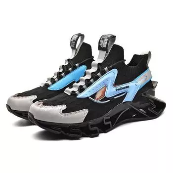 Мужские кроссовки дышащие лезвия акулы кроссовки баскетбольные кроссовки амортизирующая подошва 46 белый