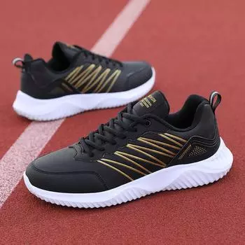 Мужские кроссовки, дышащие, новинка 2024 года, повседневная мужская вулканизированная обувь без скольжения, мужская износостойкая обувь на шнуровке, мужские кроссовки для бега Tenis 40