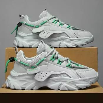 Мужские кроссовки, дышащие удобные кроссовки, мужские теннисные кроссовки, легкая повседневная спортивная обувь, мужская противоскользящая обувь на шнуровке 39 белый