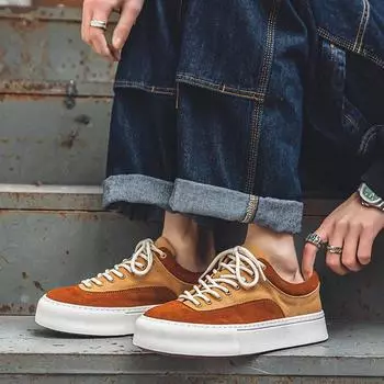 Мужские кроссовки ed design, модные туфли на плоской подошве, молодежные студенческие кроссовки для скейтборда, уличные спортивные кроссовки для ходьбы и тенниса для мужчин 38 бежевый