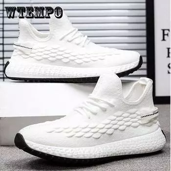 Мужские кроссовки Fly Woven Breathable Shoes Повседневная спортивная обувь Легкие кроссовки 39
