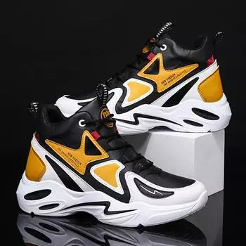 Мужские кроссовки Four Seasons Joker, нескользящие дышащие баскетбольные кроссовки, удобные кроссовки с дезодорантом 39-44 39 чёрный