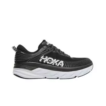 Мужские кроссовки Hoka Bondi 7 Black White 1110518-BWHT