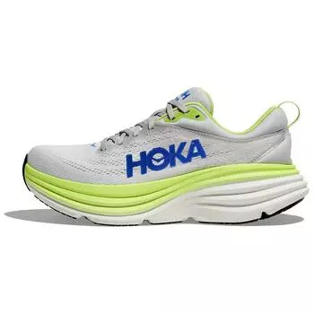 Мужские кроссовки HOKA Bondi 8 2E Wide Stardust Lettuce серые 1127953-STTC 44