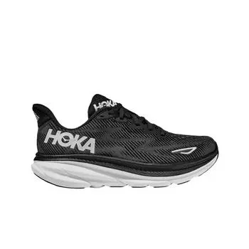 Мужские кроссовки Hoka Clifton 9 Vibrant Black White Wide 1132210-BWHT