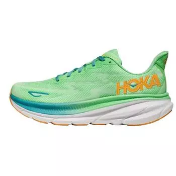 Мужские кроссовки HOKA Clifton 9 Zest Lime Glow зеленые 1127895-ZLGL 43