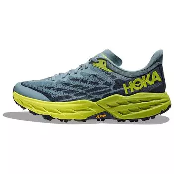 Мужские кроссовки HOKA Speedgoat 5 Stone Blue Citron Dark-Citron 1123157-SBDCT 42