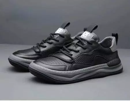 Мужские кроссовки из натуральной коровьей кожи, новые мужские удобные полые дышащие повседневные спортивные туфли, мужская Chaussure Homme 44