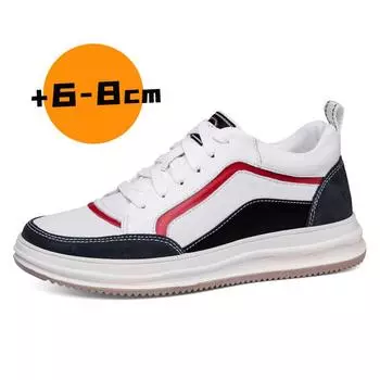 Мужские кроссовки из натуральной кожи, новая модная мужская обувь для отдыха и прогулок, мужская повседневная обувь с толстой подошвой, нескользящая обувь для скейтборда 37