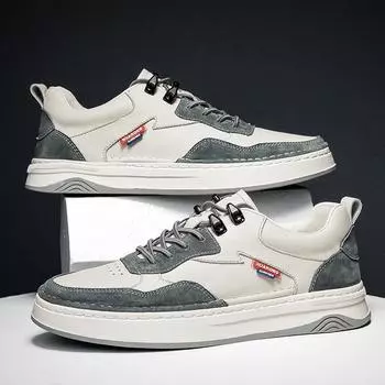 Мужские кроссовки из натуральной кожи, роскошный дизайн, повседневные туфли на плоской подошве, для отдыха, прогулок, бега, спорта, молодежи, подростков, скейтборда 37