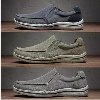 Мужские кроссовки из парусины, дышащие, мужские, для ходьбы, вождения, удобные, для отдыха на природе, на плоской подошве, повседневная обувь, Tenis Masculino Hombre 40 серый