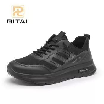 Мужские кроссовки из ткани на шнуровке, увеличивающие рост, с толстой подошвой, дышащие повседневные кроссовки для бега 38 чёрный