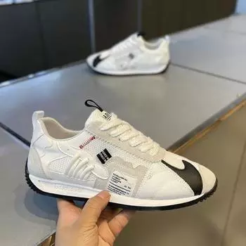 Мужские кроссовки из вулканизированной дышащей сетки для мужчин с толстой подошвой и нескользящей подошвой. Кроссовки для бега. Повседневные парусиновые туфли на шнуровке. Кроссовки для тенниса. 39 зелёный