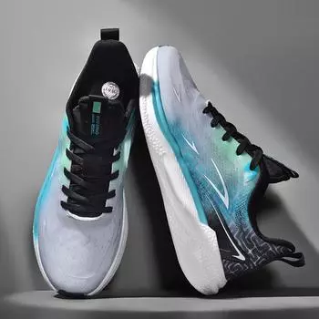 Мужские кроссовки из жаккардовой ткани для женщин, амортизирующие кроссовки со сверхкритической межподошвой, сверхлегкие уличные кроссовки для бега 36