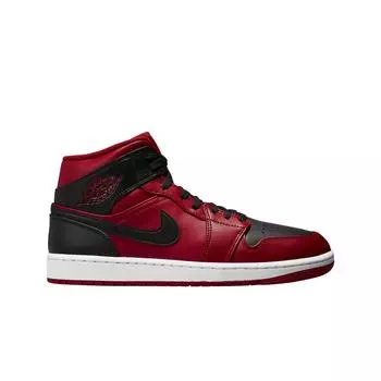 Мужские кроссовки Jordan 1 Mid Reverse Bred 554724-660