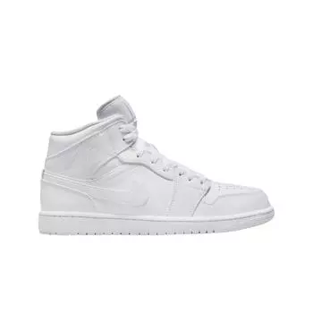 Мужские кроссовки Jordan 1 Mid Triple White 2022 554724-136