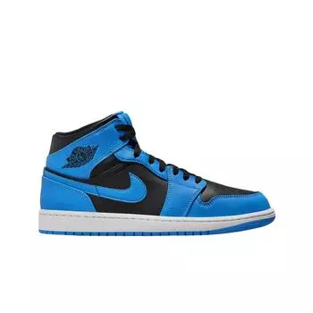 Мужские кроссовки Jordan 1 Mid University Blue Black DQ8426-401