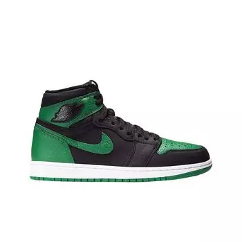 Мужские кроссовки Jordan 1 Retro High OG Pine Green Black 555088-030