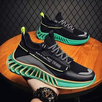 Мужские кроссовки, кожаная обувь, мужская студенческая повседневная обувь, уличные кроссовки для бега, мужские массивные сопортовые кроссовки Tenis Masculino 43