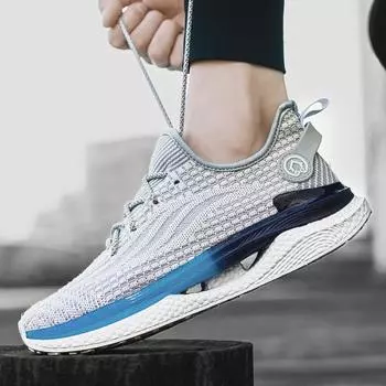 Мужские кроссовки Легкие кроссовки Дышащая белая обувь 39 чёрный