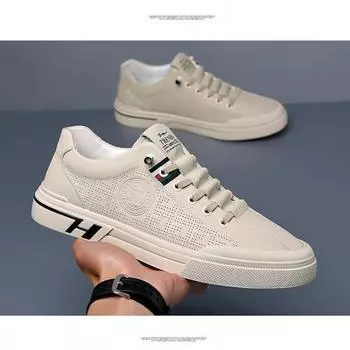 Мужские кроссовки, летние, новые, рельефные, дышащие, спортивные, повседневные, сетчатые, подростковые, трендовые, универсальные, мужские, белые туфли 39