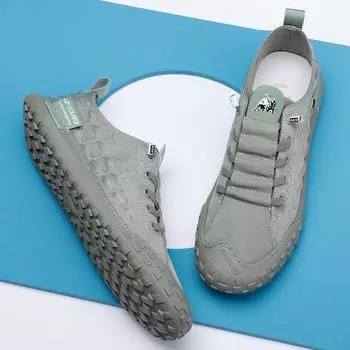 Мужские кроссовки Летняя дышащая обувь Супер легкая повседневная обувь Мужские кроссовки 39 серый