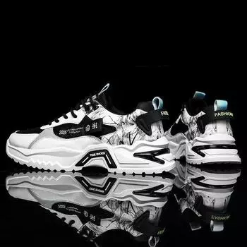 Мужские кроссовки, летняя распродажа, дышащая, износостойкая, на воздушной подушке, спортивная обувь для бега, мужская теннисная обувь, повседневная обувь для ходьбы Plus 39 чёрный