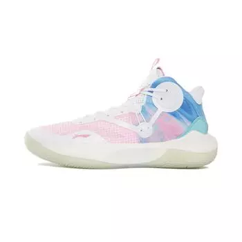 Мужские кроссовки Li-Ning Sonic 9 Ice Cream белые стандартно-белые персиково-древесно-порошковые ABAS107-1 43