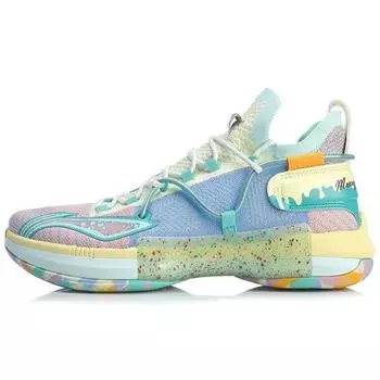 Мужские кроссовки Li-Ning Speed 6 Merry Christmas, разноцветные, розовые, синие, ABAP071-6