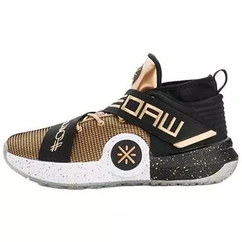 Мужские кроссовки Li-Ning Wade All City 7 One Last Dance золотистые, черные, бледно-золотые, ABAN047-11