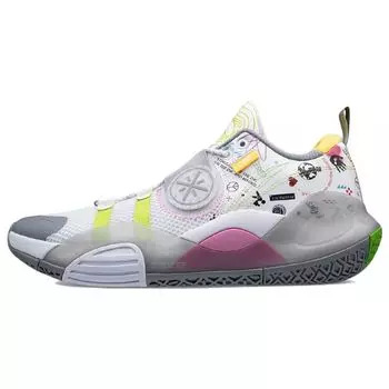 Мужские кроссовки Li-Ning Wade All City 8 Lite с защитой окружающей среды, белые многоцветные, ABPS019-3 44